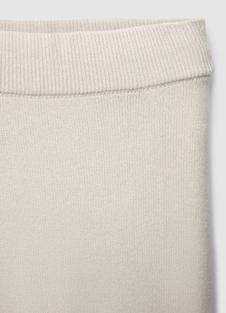 Asymmetrischer Rock mit abgestepptem Saum