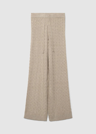 Braided palazzo trousers