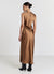 Abito simil satin con anello