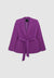 Single-breasted jacket with sash