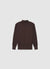High-neck sweater with contrast trim