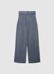 Pantaloni straight in maglia a gamba dritta - XS