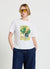 T-shirt con stampa vaso fiori