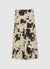 Ausgestellter Midirock mit Animal-Print