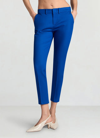 Zigarettenhose aus Baumwoll-Satin
