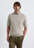 Solid colour knitted fabric T-shirt