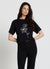 T-Shirt mit Blumenstickerei
