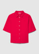 Solid colour linen blend shirt - XS