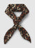 Foulard piccolo con stampa animalier