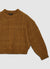Maglia girocollo con trecce