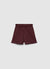 Leinenmisch-Shorts mit Fransen am Saum