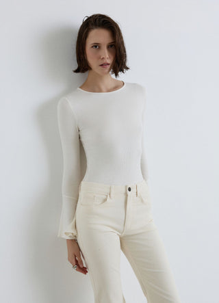 T-shirt maniche con volant