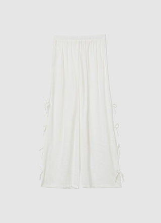 Bow tie palazzo trousers