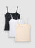 Plain thin-strapped vest top