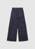 Jeans wide leg con fantasia floreale