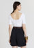 Bermuda shorts with belt