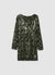 Vestito paillettes sciallato dietro