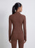 Felpa sportiva con zip e collo alto
