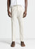 Straight trousers with micro-pattern
