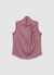 Sleeveless satin-like patterned top
