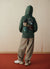 Sweatshirt oversize à capuche avec imprimés