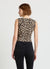Square neckline body with animal print