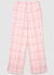 Halbtransparente karierte Straight-Leg-Hose