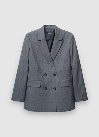 Zweireihige Jacke mit Salz-und-Pfeffer-Muster