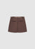 Plain shorts with satin waistband