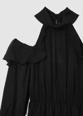 Vestito corto frill