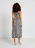 Vestito lungo con cut-out e stampa animalier