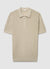 T-shirt polo tessuto operato