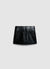 Patent leather-effect miniskirt