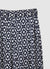 Simulated satin patterned palazzo trousers