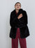 Cappotto midi effetto pelo con cintura