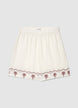 Shorts con vita elasticizzata e stampa palme - XS