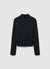 Luminescent ribbed turtleneck jumper