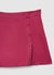 Skort with side buttons