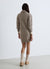 Knitted turtleneck dress with cable knit pattern