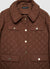 Quilted jacket with snap buttons