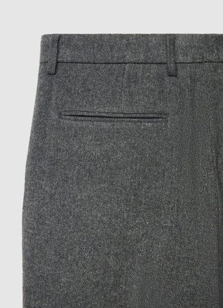 Pantaloni straight a microfantasia