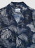Camicia bowling con stampa fogliame