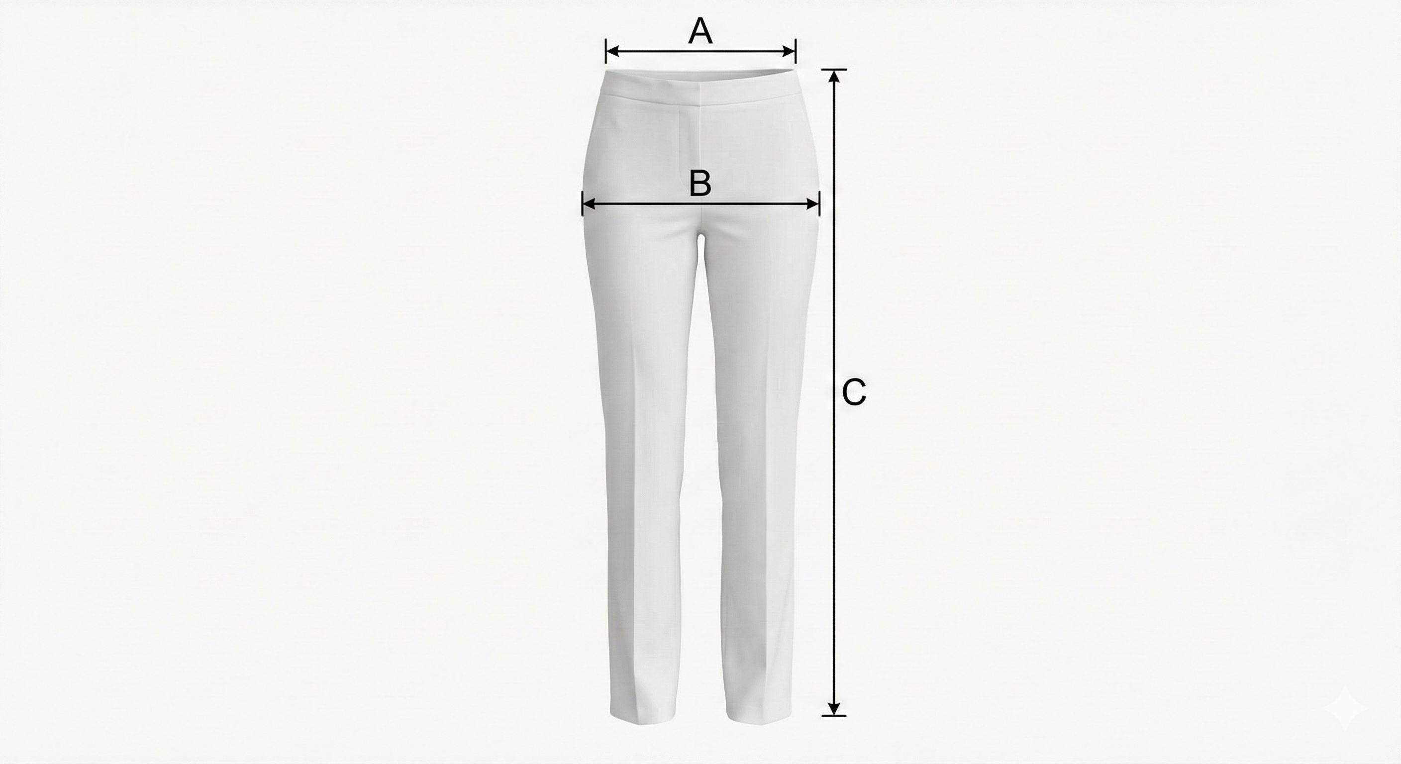 Messpunkte-Anleitung - Pantalone Lungo Damen