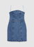 Tubino corto in denim