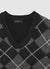 Maglia scollo a V con rombi