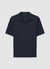 T-shirt con colletto a polo e scollo a V