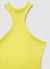 Ribbed tank top with a racerback neckline