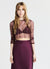 Lace crop top with bralette