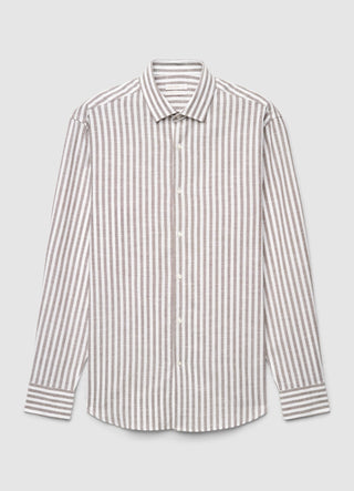 Camicia a righe con colletto classico
