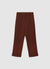 Pantaloni straight con vita elasticizzata e risvolto